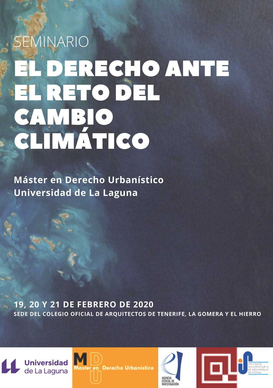 Seminario 'El derecho ante el reto del cambio climático'